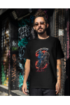 Kaos Unisex Oversize Skeleton Riding Horse